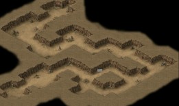 《热血传奇》沙漠废墟，它通常作为通往 沃玛森林 和 沃玛教主 的必经之路，