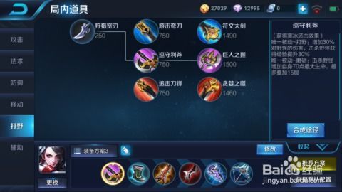 新打野阿轲出装,出装攻略，助你战场翻云覆雨