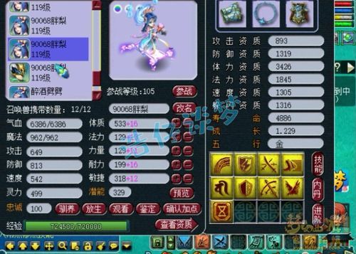 梦幻西游109天宫加点