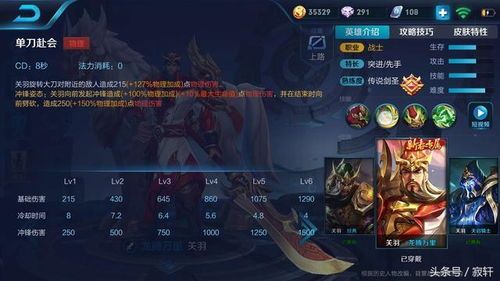 木木关羽铭文和出装